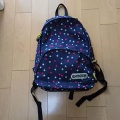 OUTDOOR 星柄リュック ネイビー