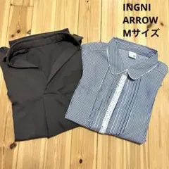 【B品】シャツブラウス2点セット　Mサイズ