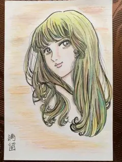 手描きイラスト オリジナル テーマ：微笑み