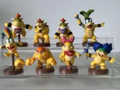 スーパーマリオ　チョコエッグ　フィギュア　クッパ1体　クッパJr.7体　セット