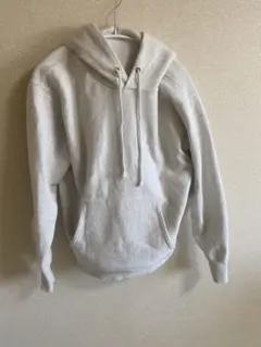 グレー フード付き パーカー