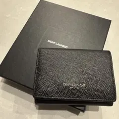 サンローラン　メンズ　三つ折り財布　ミニ財布