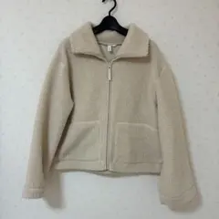 〜3/10まで ベージュ フリースジャケット ジップアップ