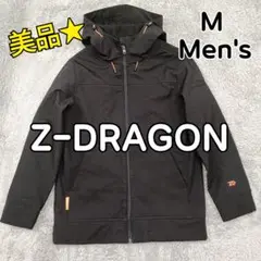 Z-DRAGON 防水ストレッチパーカー 黒色 メンズ M 防風 撥水
