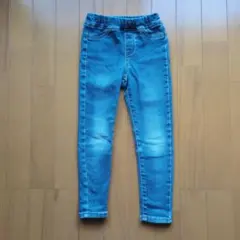 GU デニムブルー スキニーパンツ 110cm