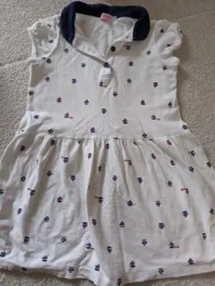 ホットビスケッツ ポロシャツワンピース　マリン　ヨット　120センチ