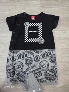 BABYDOLL チェック柄ロンパース 80サイズ