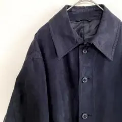 《美品》ステンカラー ジャケット ブラック 黒 オールド 古着 Ｌ