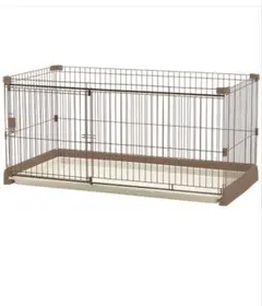 【リッチェル】ペット用お掃除簡単サークル１５０－８０（茶）千葉県直接引取希望のサムネイル