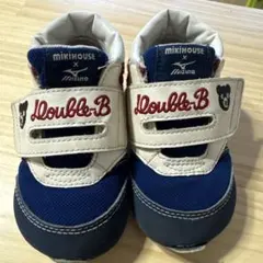 ミキハウス DouDouB ベビーシューズ ネイビー　13cm