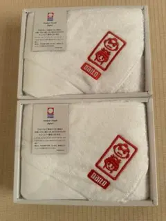 今治タオル フェイスタオル2枚 箱入り 企業ロゴ入り