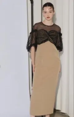 andresd fringe glitter knot dress ブルー 妊婦 - メルカリ
