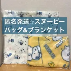スヌーピー バッグとフリースブランケット セット