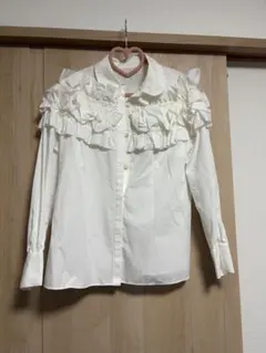 tricot comme des garcons フリルシアーブラウス - メルカリ