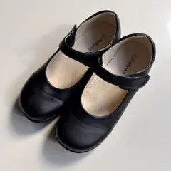 フォーマルシューズ ストラップ付き 黒 子供用　23.5㎝