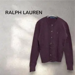 RALPH LAURENラルフローレン＊ニット　カーディガン　エンジ　S