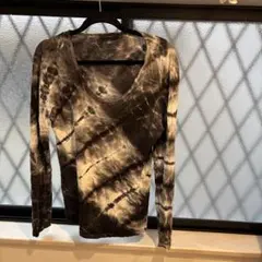 CIVARIZE タイダイ Vネック長袖カットソー