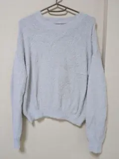 URBAN RESEARCH シャギーニット　ライトグレー