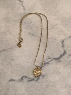 Vivienne Westwood ハートネックレス ゴールド ボルドー - メルカリ