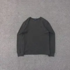 あ*ん様 90s Polo ラルフローレン　ワッフル　サーマル　グレー　短丈