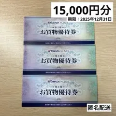 ヤマダ電機 株主優待券 15000円分