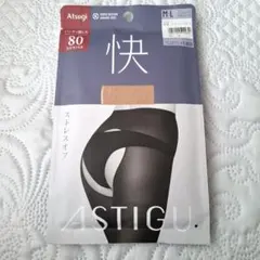 ASTIGU 快 80デニール パンティ部レスタイツ M-L ベージュ