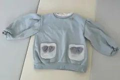 apres les cours 水色 トレーナー ポケット付き