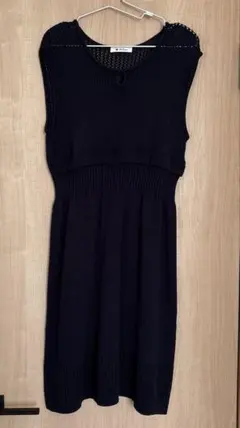 Milk tea ネイビー ノースリーブワンピース 授乳服　セレモニー