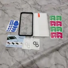 iPhone 15 plus ガラスフイルム 用の ガイド枠付き 6.7インチ