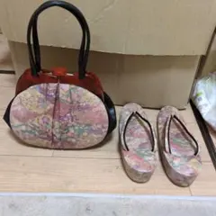 【新品】和装用バッグと草履セット