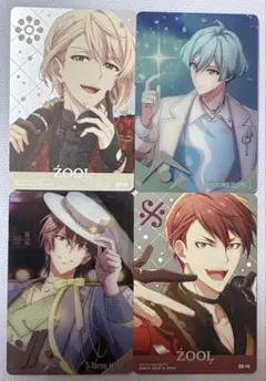 ŽOOL イラストカード 4枚セットカードダス　メタルカードコレクション25