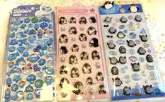 BONBON DROP風キャラクターシール　3枚セット　ペンギン集まりました！