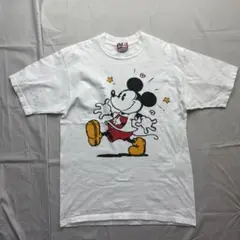 希少】90s Disney ディズニー 総柄 Tシャツ フットボール柄 - メルカリ