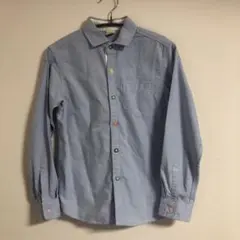 子供　長袖シャツ　140cm ライトブルー 長袖トップス　結婚式　入学式