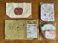 【非売品】サンリオ　4点セット(トート・ミニトート・水切りマット・スポンジ)