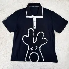マークアンドロナ スカル ストレッチ ゴルフ 半袖ポロシャツ 36 S