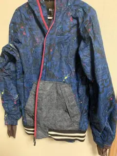 スノーボード　ウェア　青と黒