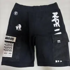 AAPE BY A BATHING APE ハーフパンツ ブラック XLのサムネイル