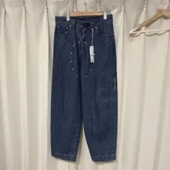 jianye 23aw damage solid pants navy - メルカリ
