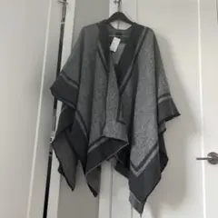 【新品未使用】EVEX by KRIZIA グレー ポンチョ