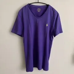 Polo Ralph Lauren 紫 Vネック Tシャツ M