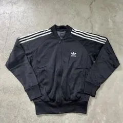 【2004年製】adidas トラックジャケット 黒×白 M トレフォイルロゴ