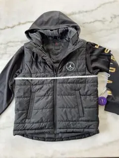 Jordan ブラック キルティングジャケット 100cm~