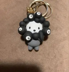 ミャクミャク サンリオ 立体マスコットストラップ ポチャッコ 白黒
