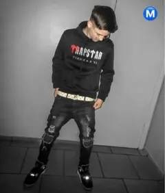 ダメージ加工 ブラック スキニーパンツ