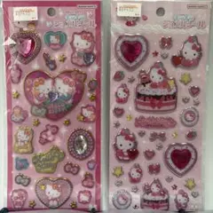 新品未使用　正規品　キラキラジュエルシール　キティ 2枚セット