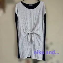 フロント結びデザイン チュニック 半袖のサムネイル