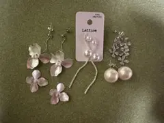 ピアス　シルバー　ウェディング