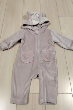 ★冬物セール★petit main 　プティマインベロア調　なりきりカバーオール