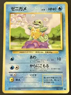 旧裏 ゼニガメ LV.8 No.007 マークあり 旧裏面 Pokémonのサムネイル